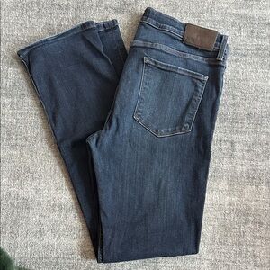 PAIGE Men's Deep Blue Straight Jeans